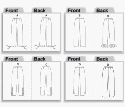 4994 butt bk pants